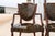 Wood Early 20th Century Federal Style Shield Back Chairs With Faux Tortoise Leather Seats, Pair For Sale - Image 7 of 13