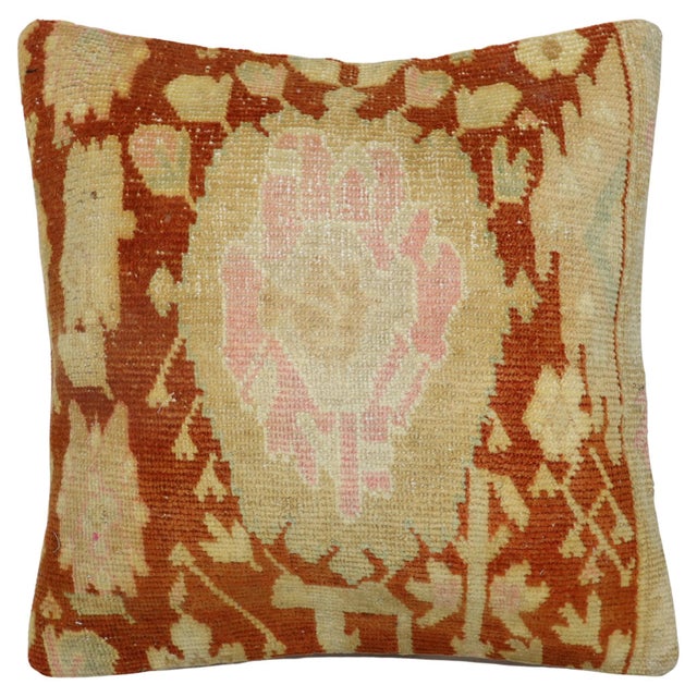 Pillow made from an antique Karabagh rug Measures: 19'' x 19''.