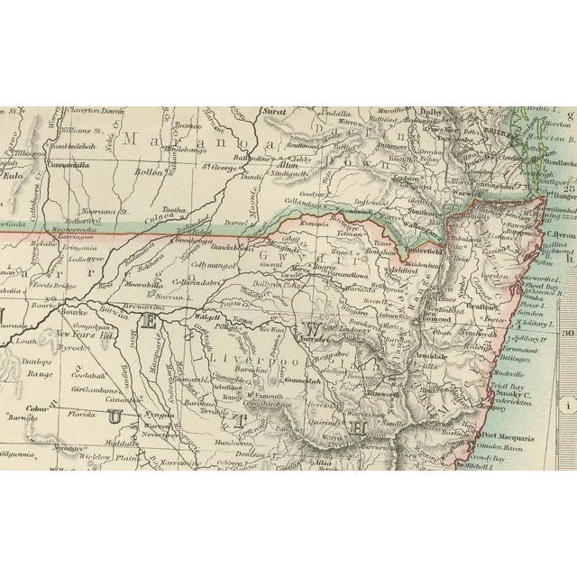 1900 - 1909 Antique Map of South Australia, 1903 For Sale - Image 5 of 10