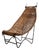 Wrought Iron and Rattan Chair, 1950s For Sale