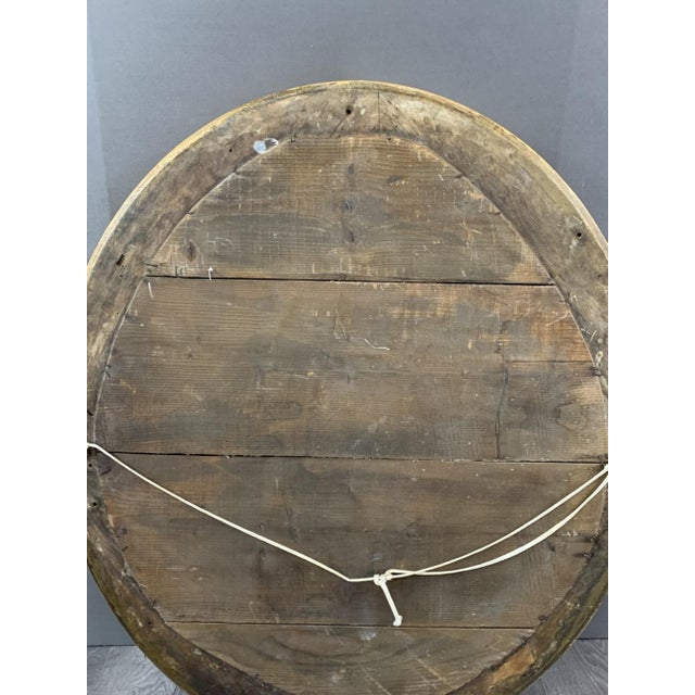 Wood 19th Century Gilded Mirror with Floral Motifs, 1890s For Sale - Image 7 of 8