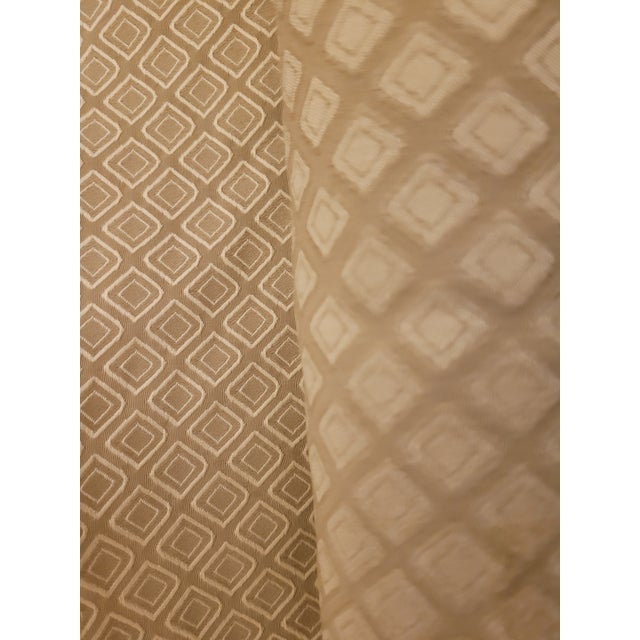 Gold Diamond Print Fabric- 5 Yards For Sale - Image 4 of 6