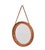 Round Pine Wall Mirror by Uno & Östen Kristiansson, Sweden, 1960s For Sale - Image 4 of 9