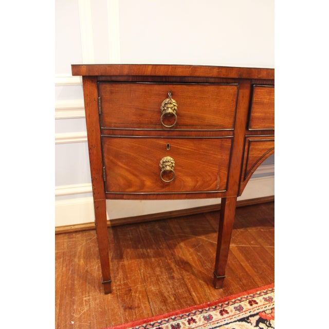 Circa 1790 George III Period English Bowfront Sideboard For Sale In Raleigh - Image 6 of 7