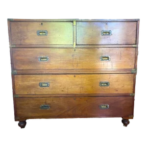 Late 19th Century Very Large English Campaign Chest