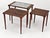 Brown Rosewood Nesting Tables with Ceramic Tiles, Denmark, 1960s, Set of 3 For Sale - Image 8 of 18