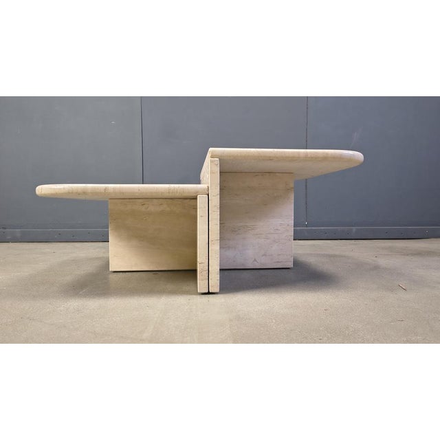 Stone Vintage Travertine Coffee or Side Tables, 1970s, Set of 2 For Sale - Image 7 of 11