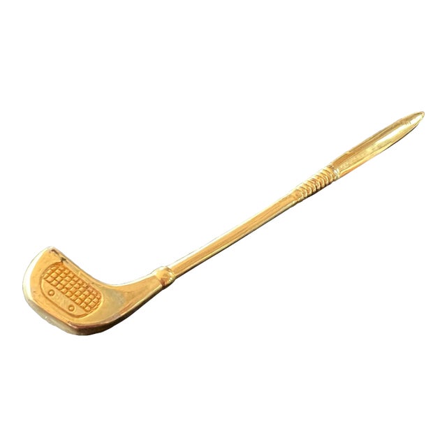 1970s Brass Tennis Letter Opener For Sale
