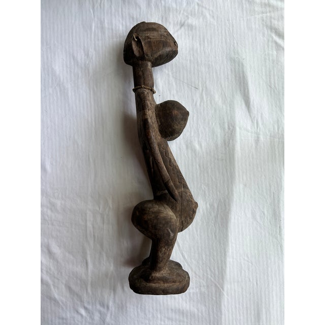 Wood Antique African Carved Wood Fertility Statue For Sale - Image 7 of 13