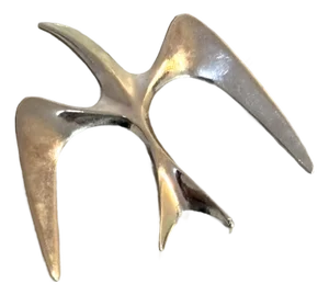 Sarah Coventry Midcentury Silver Tone Bird Brooch