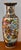 Vintage (1980's) Chinese Vase has a Satsuma Style. Made of Porcelain. Painted in a Multi-color Finish with a Chinese...