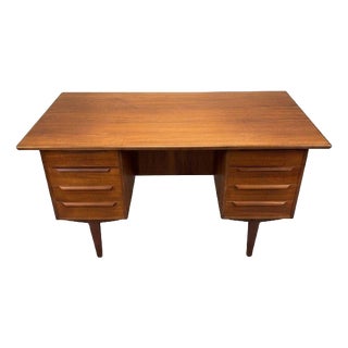 Mid Century Danish Teak Desk, 1960s For Sale