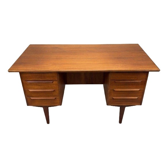 Mid Century Danish Teak Desk, 1960s For Sale