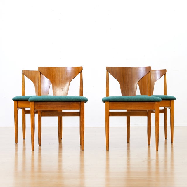 Set of Four Mid Century Dining Chairs by Elliots of Newbury For Sale - Image 4 of 10