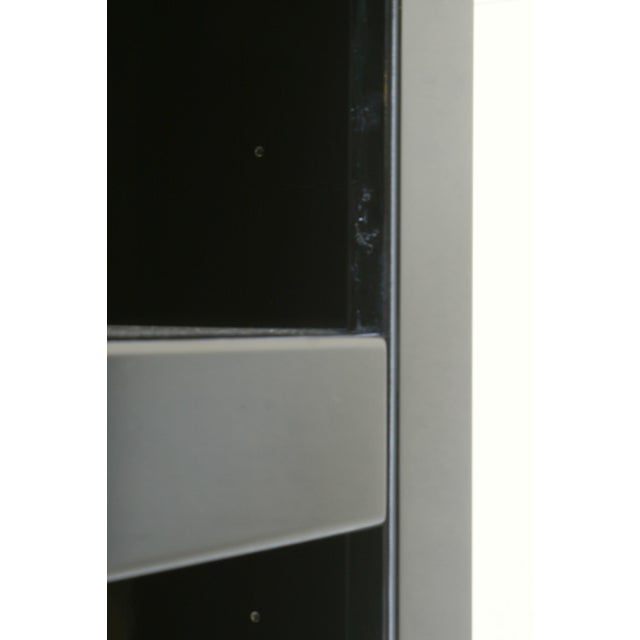 High Gloss Wall Cabinet with Bar by Guy Lefevre for Maison Jansen, 1970s, Set of 3 For Sale - Image 17 of 18