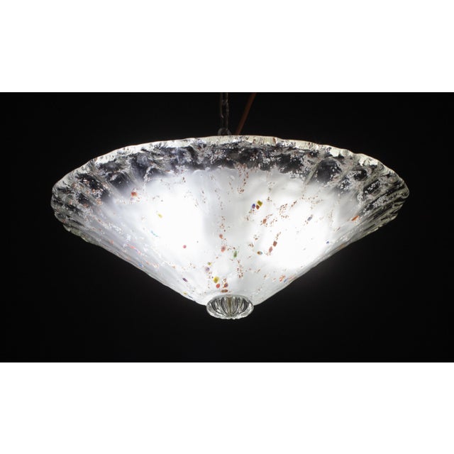 Multicolor Rainbow Murano Glass With Murrine Ceiling Light, 1970s For Sale - Image 10 of 12