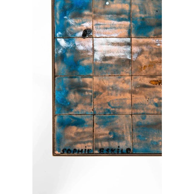 Very rare coffee table designed by Johannes Aasbjerg & Sophie Eskild. Produced in Denmark. I have official proof of...