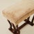 Italian Art Deco Stools With Wavy Dark Wood Legs, a Pair, 1940's For Sale - Image 9 of 9