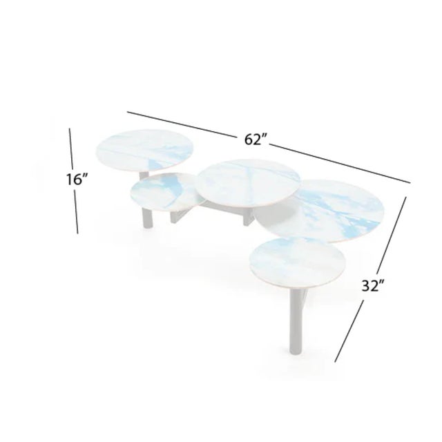 The Drake Multilevel Cocktail Table is a dynamic blend of art and function. Designed as a sculptural centerpiece, this...