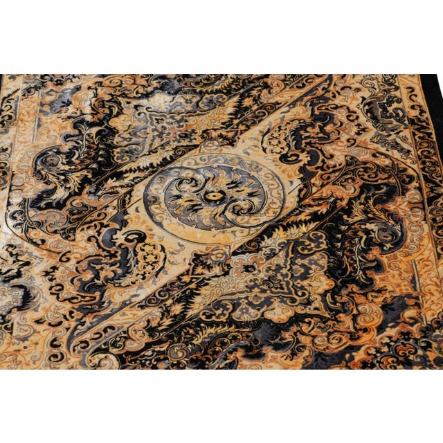 This hand-knotted silk 3x3 rug represents a bold new line of Rug & Kilim’s Modern Classics Collection—a series of...