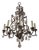 1940s Maison Baguès Rock Crystal & Rose Quartz Chandelier For Sale