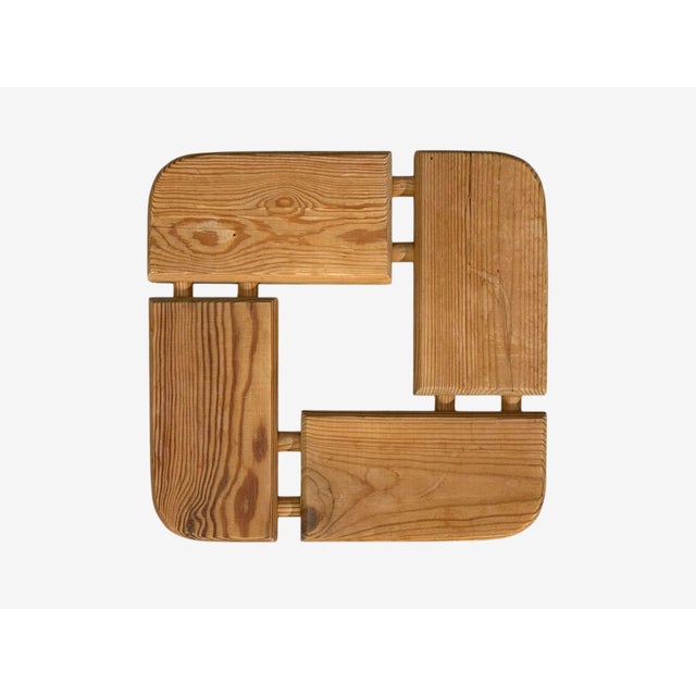Wood Olof Ottelin Attr., Finnish Mid-Century Modern, Stool, Pine, Finland, 1950s For Sale - Image 7 of 8