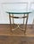 La Barge Pair of Vintage LaBarge Style Brass & Glass End Tables | Neoclassical Hollywood Regency For Sale - Image 4 of 10