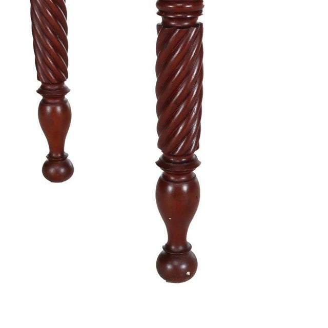 Antique Sheraton Cherry & Tiger Maple 3-Drawer Server C1830 For Sale - Image 10 of 15