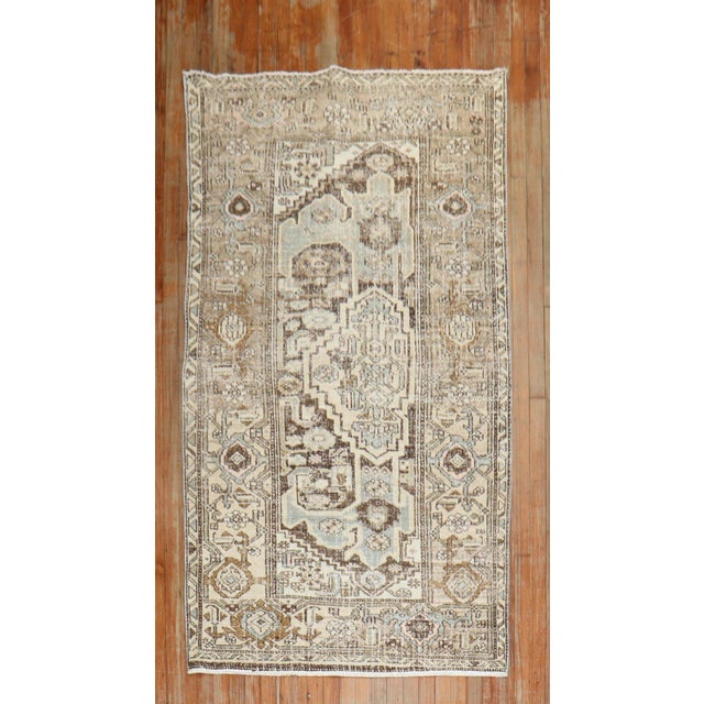 Early 20th Century Zabihi Collection Persian Malayer Accent Sampler Rug For Sale - Image 5 of 6