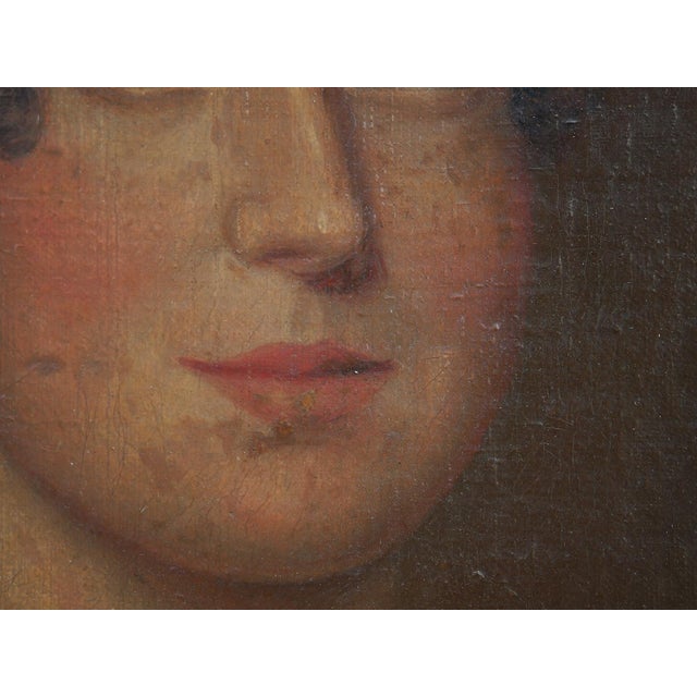 American Portrait Painting of a Lady of the Verplanck Family, 1820s For Sale - Image 4 of 12