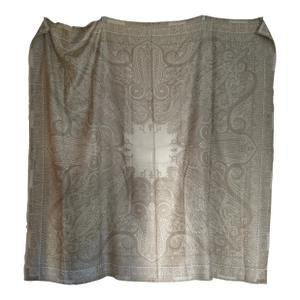 Large Star Silk Wool Beige Throw
