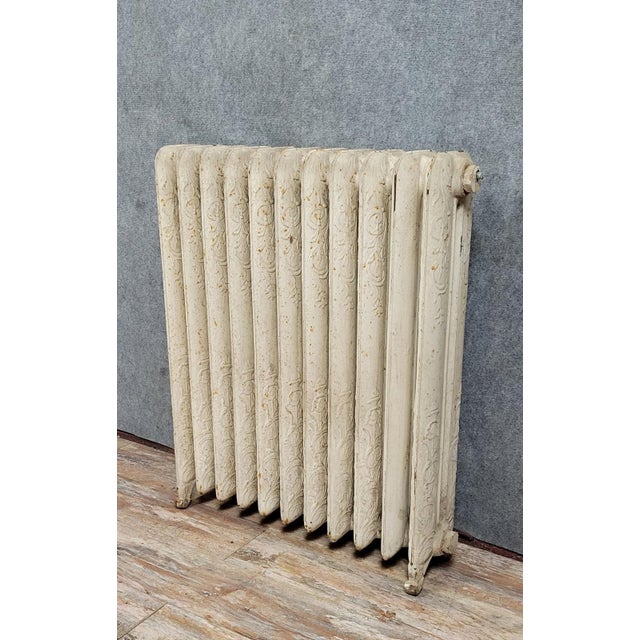 19th Century Floral Cast Iron Radiator, 1890s For Sale - Image 5 of 7