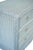 Worlds Away Matthew Izzo Home Celine Light Blue Rattan Four Drawer Chest For Sale - Image 4 of 7
