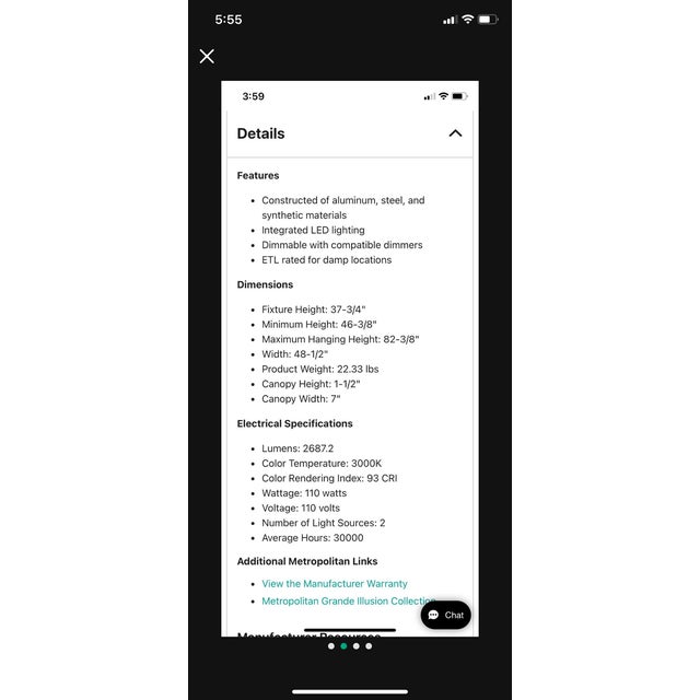 Modern Grande Illusion 2 Light 49" Wide Led Ring Chandelier For Sale - Image 3 of 8