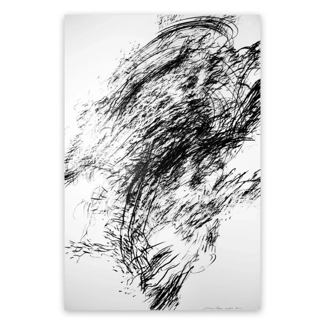 Jaanika Peerna Contemporary Abstract Pigment Pencil on Mylar Drawing "Tipping Point #5" by Jaanika Peerna For Sale - Image 4 of 4