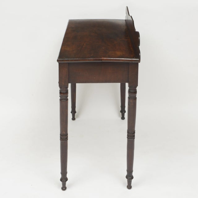 Brown Mid 19th Century American Walnut Console Table With Single Drawer For Sale - Image 8 of 12