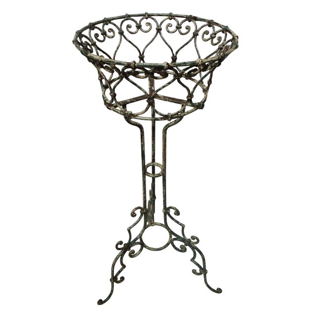 Art Nouveau Flower Stand in Wrought Iron, 1890s For Sale - Image 12 of 12