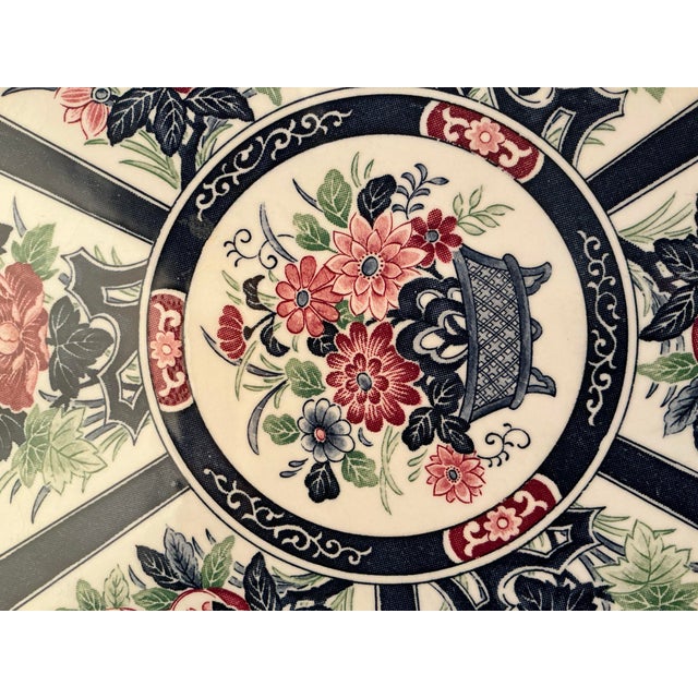 Tosho Toyo Japan Imari-Style Floral Charger Plates For Sale In Dallas - Image 6 of 11