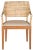 2020s Woven Back Armchair in Honey For Sale - Image 5 of 5