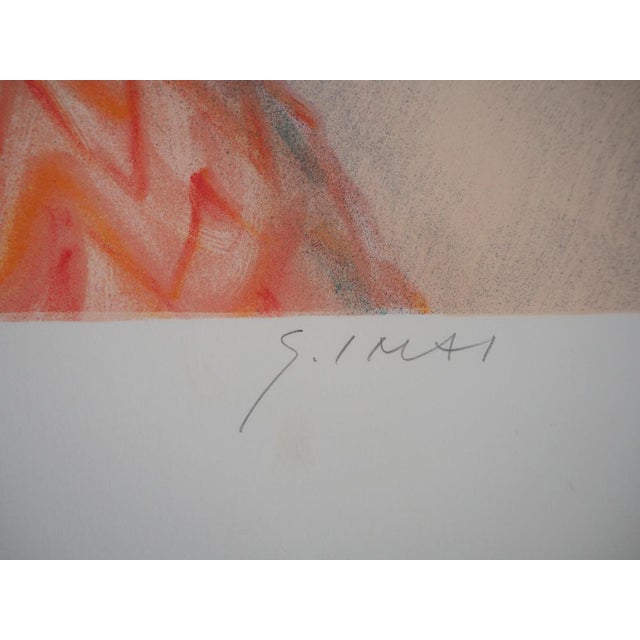 Imai Sachiko, Femme au bouquet, Lithograph For Sale - Image 6 of 7