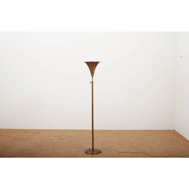 Height-Adjustable Indi-Leuchte in Burnished Metal by Bredendieck / Sigfried Giedion for Bag Turgi, 1931, in Good...