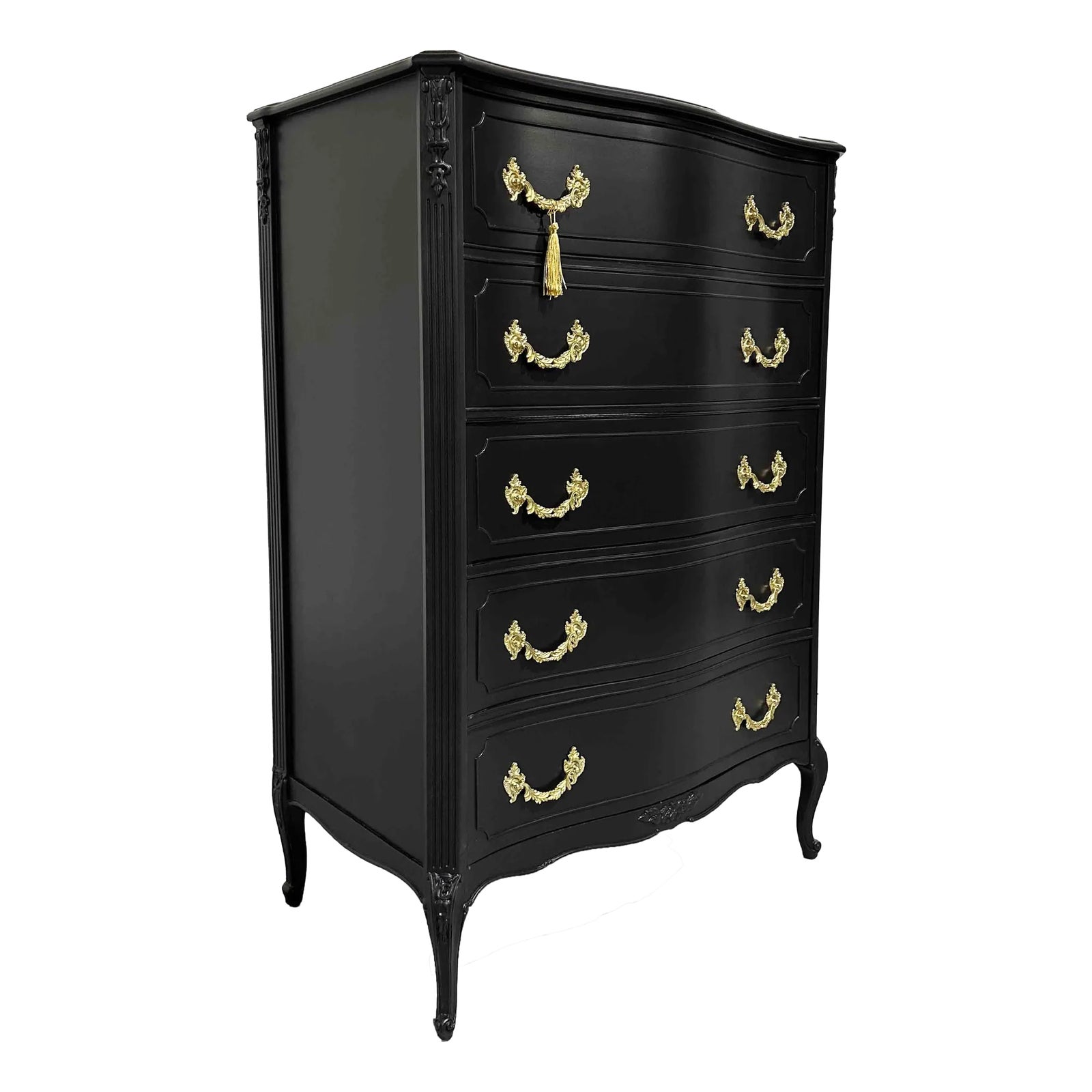 french provincial black dresser Dixie Style Finish 7 Drawer black french provincial dresser DIY