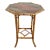 Antique Hand Painted Chinoiserie Style Scorched Bamboo Table For Sale