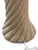 Beige 1980s Postmodern Textured Spiral Column Floor Lamp With Cream Pleated Shade For Sale - Image 8 of 10