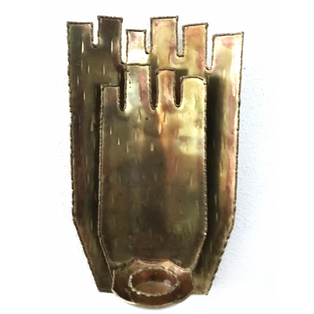 1980s Brutalist Swedish Brass Sconces the Elephant by Claes Giertta, 1980s, Set of 2 For Sale - Image 5 of 14
