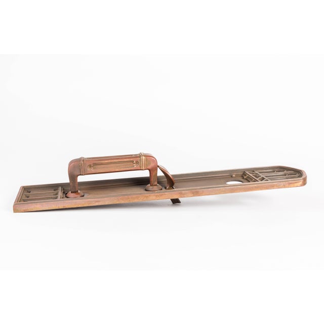 Gothic cast brass exterior thumb lever door handle. This door hardware design was installed on church doors throughout the...