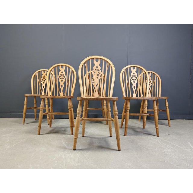 Vintage Dining Chairs from Ercol, 1950s, Set of 6 For Sale - Image 11 of 15
