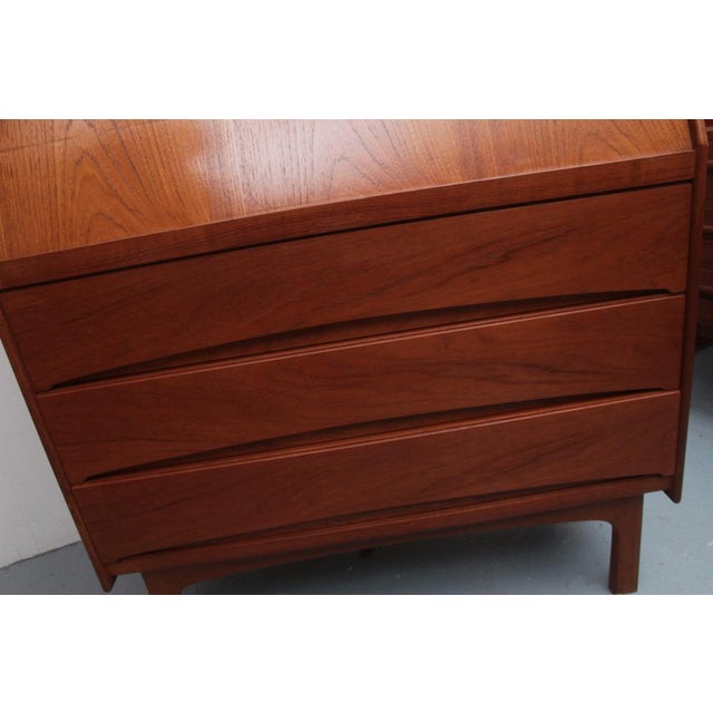 Vintage Secretaire in Teak by Bernhard Pedersen & Son, 1965 For Sale - Image 10 of 17