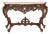 French Serpentine Front Console Table For Sale