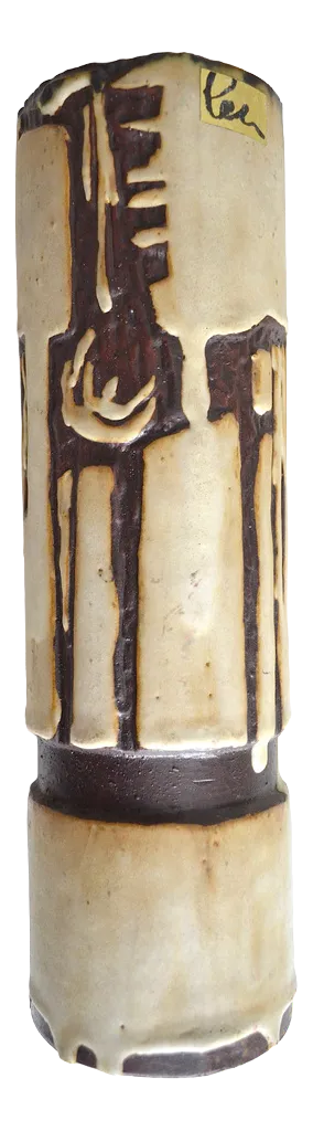 Ceramic Vase with Horse Motif from Atelier Schäffenacker Ulm, 1960s
